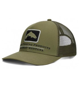 Simms Hat Double Haul Icon Trucker Cap loden
