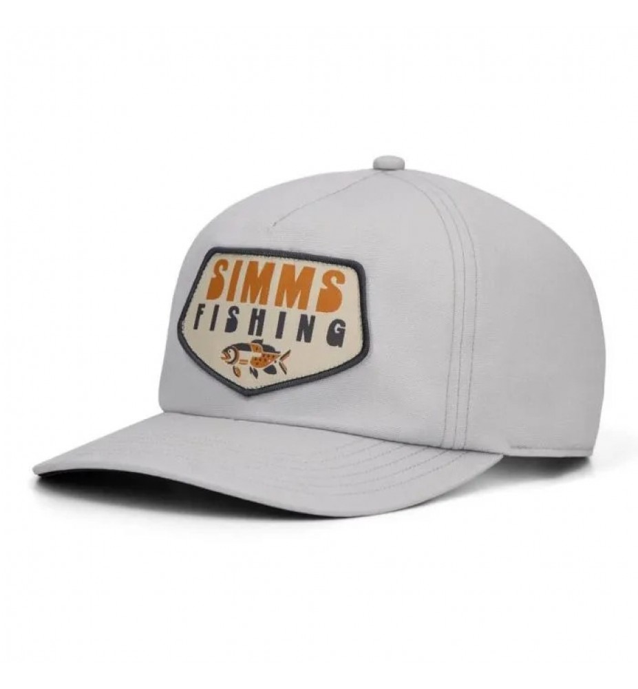Simms Double Haul Cap Overcast Abstract Bass 