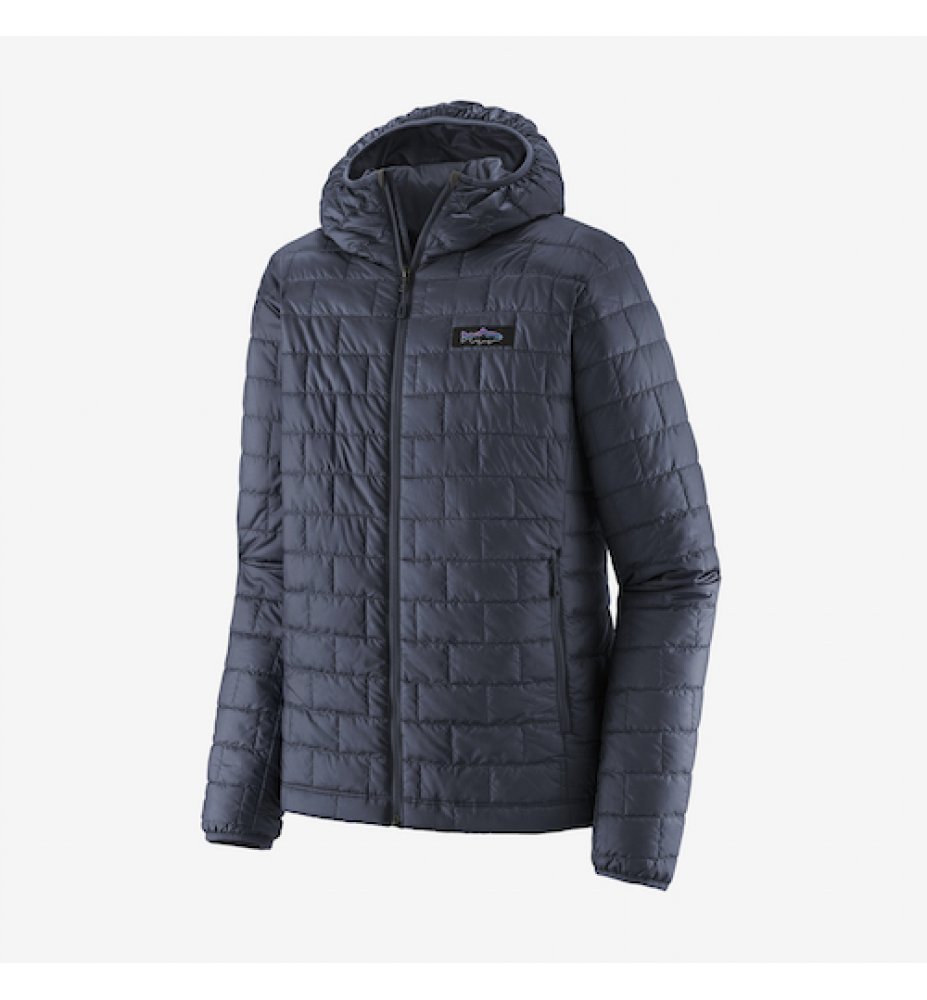 Patagonia Men's Nano Puff Fitz Roy Trout Hoody - SMDB Smolder Blue Patagonia Men's Nano Puff Fitz Roy Trout Hoody - SMDB Smolder Blue