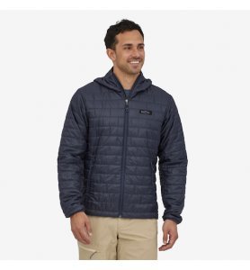 Patagonia Men's Nano Puff Fitz Roy Trout Hoody - SMDB Smolder Blue Patagonia Men's Nano Puff Fitz Roy Trout Hoody - SMDB Smolder Blue