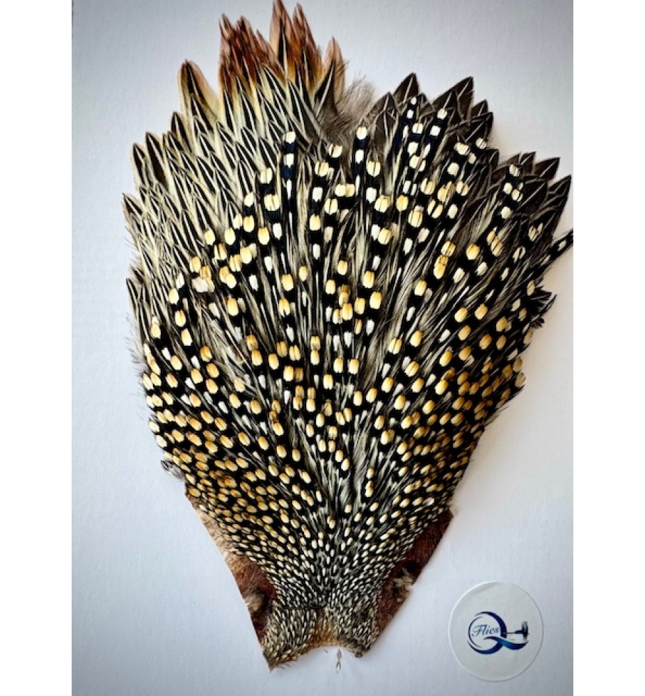 Quality Flies Jungle Cock Cape Silver Quality Flies Jungle Cock Cape Silver