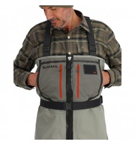 Simms Freestone Z Stockingfoot TIZIP Waders, smoke