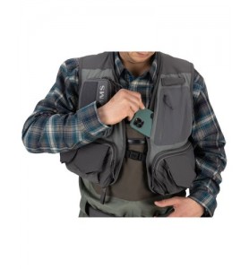 Simms Freestone Vest Pewter