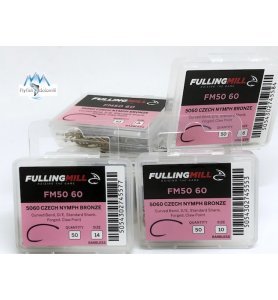 Fulling Mill 5060 Check Nymph Bronze Hooks