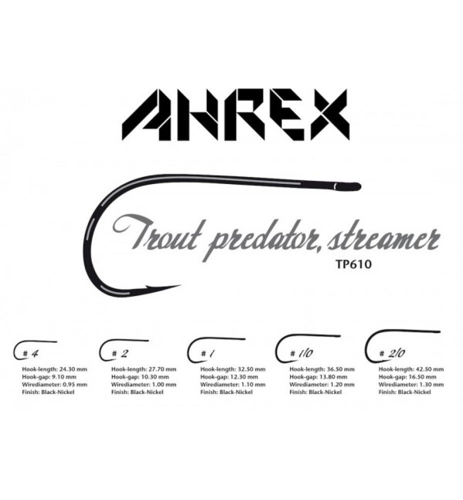 Ahrex TP610 Trout Predator Streamer Hook 
