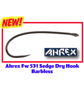 Ahrex FW531 Sedge Dry Barbless Haken