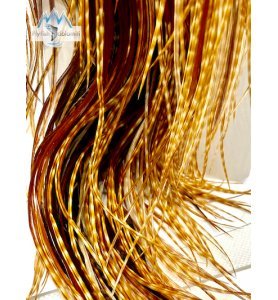 Whiting 1/2 Saddle Bronze Barred Dark Ginger Whiting 1/2 Saddle Bronze Barred Dark Ginger